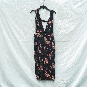 Topshop floral black dress size 10